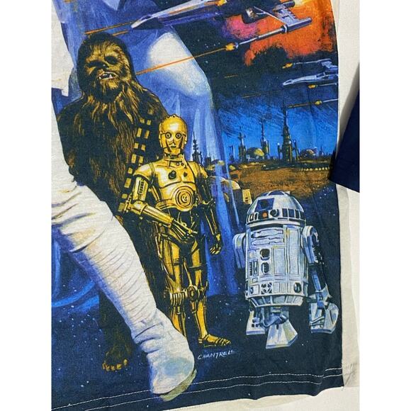 Star Wars Long Sleeve Large Character T-Shirt Luke Skywalker Leia Licensed Mens - Picture 6 of 8